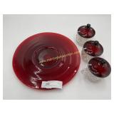 Vintage Anchor Hocking Serving Plater & Jelly