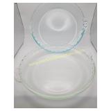 2) 10ï¿½ Pyrex Glass Pie Plates
