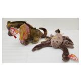 2 Vintage 1998 Beanie Baby SCORCH & STINGER Plush