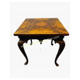 1) Theodore Alexander Walnut Beryl Side Table -