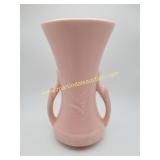 McCoy Salmon Pink Matte Vase, Embossed, approx 8