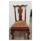 1) Theodore Alexander Leather Side Chair