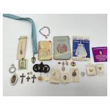 Catholic Medals, Rosary Booklet, Crucifix, etc
