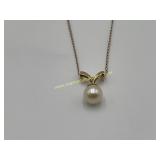 Gold-Plated Pearl Necklace 15ï¿½ Chain