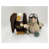 2) Vintage Colletible GUND Plush Toys