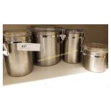 Oggi Stainless Steel Canisters - Set of 4