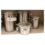 Oggi Stainless Steel Canisters - Set of 4