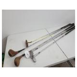 Vintage Golf Clubs - Wooden Drivers, Putters, etc