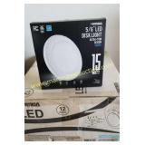 New 12 Pack LED Disk Lights Ultra Thin 5/6'