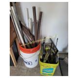 2 Buckets Of Misc Garage Items