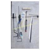 Garage Lot / Paint Rollers, Large Zip Ties & Misc