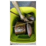 Largw Galvanized Tub Filled W Misc Parts &