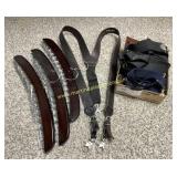 Menï¿½s Suspenders & Belt Hangers - Leather Nocona