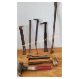 Had Tools Lot - Large Mallet, Nail Pulling Bars,