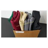 Tablecloths - Green, Burgundy, Tan, Gray, and