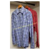 Menï¿½s Long Sleeve Western Shirts - Stetson & Rodeo