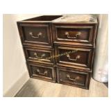6) Misc Drawers - Dark, Solid Wood Drawers