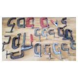 Mix Lot Of Multiple Sizes C Clamps