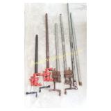 Mix Lot Furniture Pipe Clamps 22' to 36' &