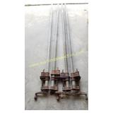 4) 60' Furniture Pipe Clamps