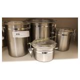 Oggi Stainless Steel Canisters - Set of 4