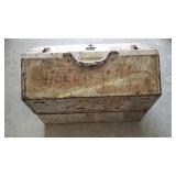 Vintage Metal Tool Box Filled With Electrical