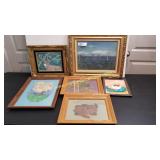 Artwork - Pastels, Bluebonnets signed Marvin