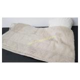 Embellished Silver Tablecloth,  Gauze Throw