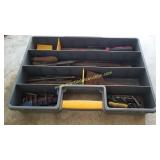 Plastic Organizer Filled With Metal Files,