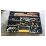 Plastic Organizer Filled With Misc Hardware