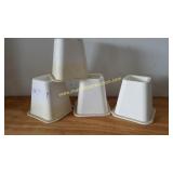 Set Of 4 Plastic Risers 6'