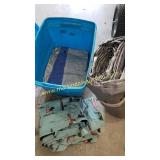 Plastic Tote Of Tarps