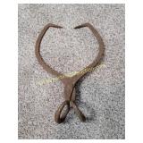 Vintage Short Metal Ice or Log Tong