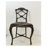 Side Chair - Carved Wood Highly Decorative Chair,