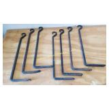 Group Of 15' Wrought Iron Pot Hangers