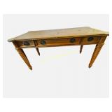 Wynwood Oak Desk with Twisted Turned Legs -