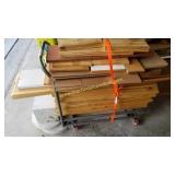 Mix Lot Of Wood & Rolling Cart