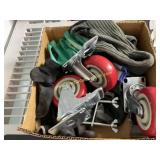 Mix Lot 4' Casters, Gloves, Sleeves, Etc