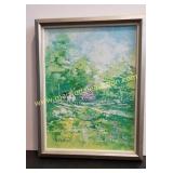 Candy Tagney Listed Artist Framed Painting -