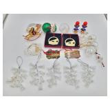 Blown Glass Ornaments - Clear Globes, Bells, and