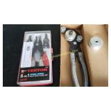 KD Tubing Bender & Tekton Snap Ring Pliers Set