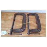 2) 8' Iron C Clamps