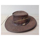 COASTAL HAT CO Hat - Leather Hat Medium, Australia