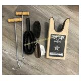Boot Puller, Boot Hooks and Shoe Brush