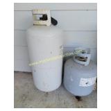 Lot Of 2 Propane Tanks - Empty