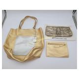 Rovimoss Metallic Tote and Pouch, Antonio Melani