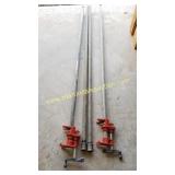 2) 60' Furniture Pipe Clamps & 2) 60' Extensions