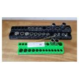 2 Magnetic Socket Trays & Misc Sockets