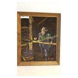 DL Huff Vintage Black Velvet Painting - Men