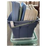 Plastic Totes with Lids - Trays, Under-Bed,